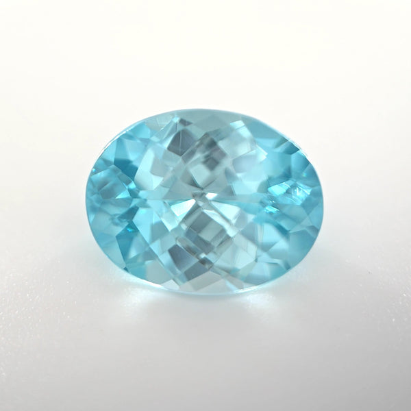 Blue Zircon Oval Cut 3.69 Ct – Aqua Blue Natural Zircon