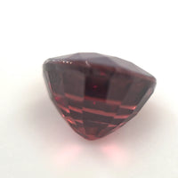 3.26 Ct Red Zircon Round Cut – Deep Reddish Brown