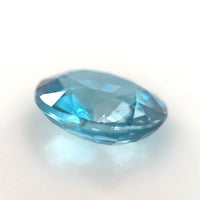 2.36 Ct Blue Zircon Oval – Bright Electric Blue Fire