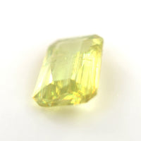1.27 Ct Yellow Zircon Emerald Cut – Light Chartreuse Glow