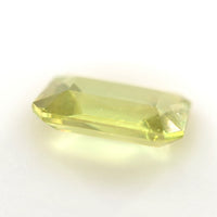 1.27 Ct Yellow Zircon Emerald Cut – Light Chartreuse Glow