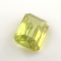 1.27 Ct Yellow Zircon Emerald Cut – Light Chartreuse Glow
