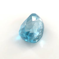 1.44 Ct Sky Blue Zircon Oval Cut – Bright Tropical Blue