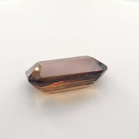Brown Zircon Emerald Cut 5.91 Ct – Rich Cognac Brown Natural Zircon