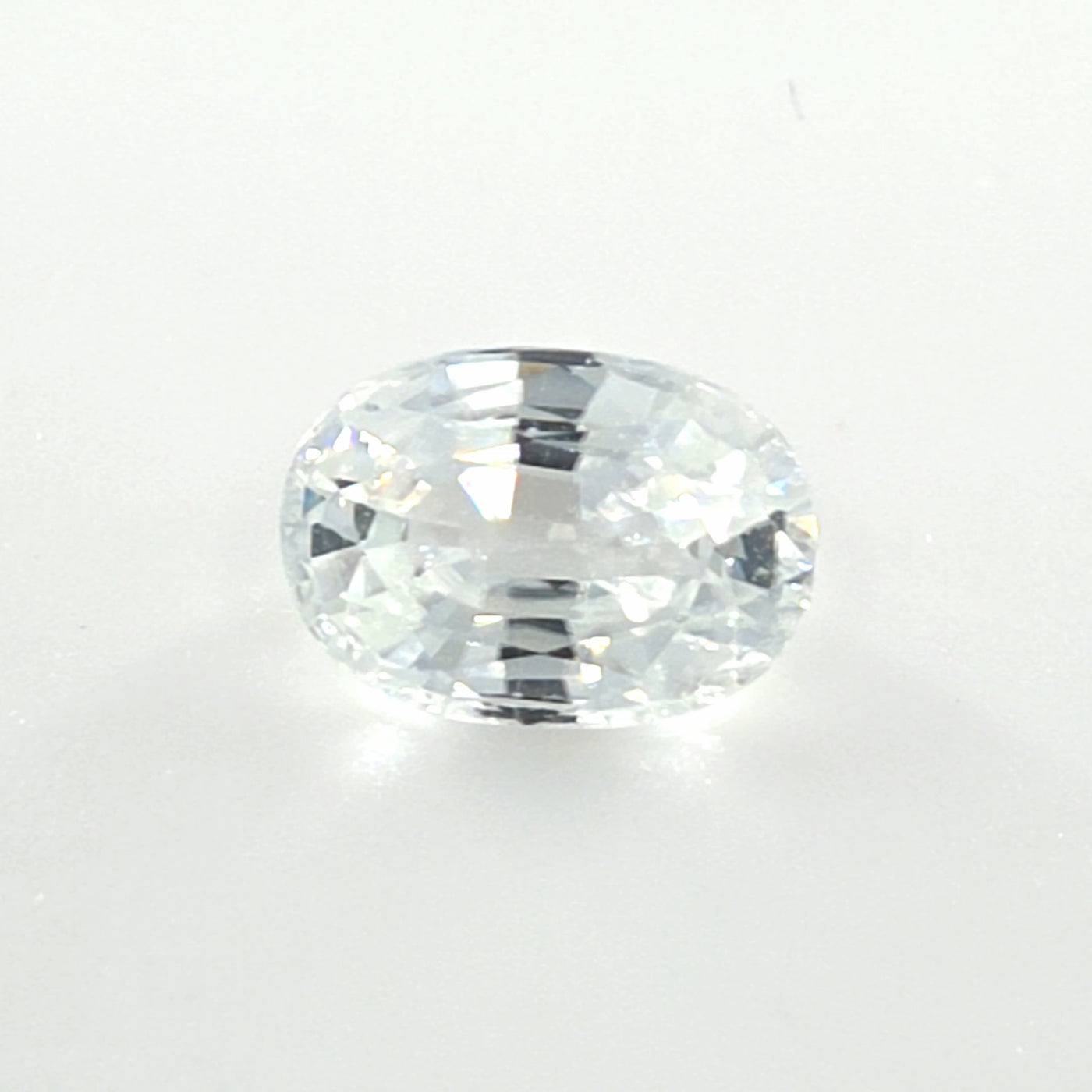 White Zircon Oval Cut 1.50 Ct – Bright Colorless Zircon