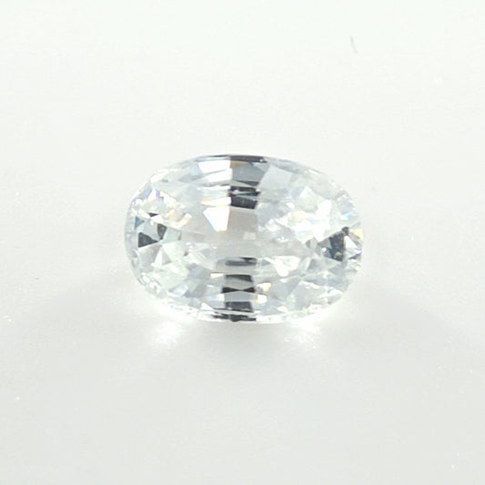 White Zircon Oval Cut 1.50 Ct – Bright Colorless Zircon