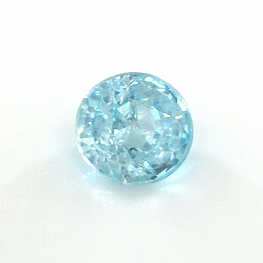 Sky Blue Zircon Round Cut 0.93 Ct – Bright Blue Zircon