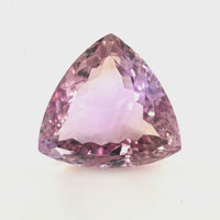 Ametrine Trillion Cut 26.94 Ct – Soft Purple and Golden Peach Bi-Color Quartz