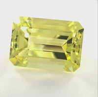Lemon Quartz Emerald Cut 16.22 Ct – Bright Yellow Quartz
