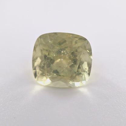 Peridot 3.92 Ct Cushion Cut – Light Yellow-Green Loose Peridot