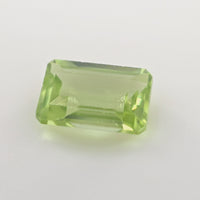 Peridot Emerald Cut 0.68 Ct – Lime Green Natural Peridot
