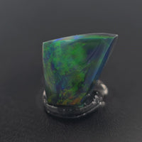 Lightning Ridge Black Opal Freeform Cabochon 0.82 Ct – Australian Black Opal