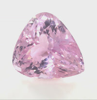 Pink Kunzite Trillion Cut 16.88 Ct – Natural Kunzite Gemstone
