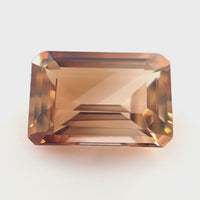 4.48 Ct Champagne Topaz Emerald Cut – Warm Golden Brown