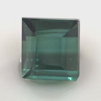 1.27 Ct Teal Tourmaline Square Step Cut – Deep Forest Teal