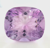 Amethyst Cushion Cut 24.10 Ct – Light Violet Purple Amethyst
