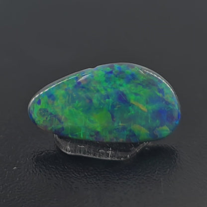 Lightning Ridge Dark Opal Freeform Cabochon 0.38 Ct