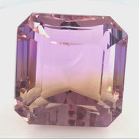 Natural Ametrine Square Emerald Cut 27.13 Ct – Purple & Gold