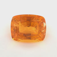 1.54 Ct Orange Tourmaline Cushion Cut – Bright Mandarin Glow