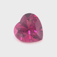 Rhodolite Garnet Heart Cut 0.97 Ct – Raspberry Red Natural Garnet