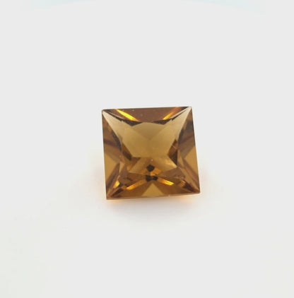 Citrine Princess Cut 1.50 Ct – Cognac Orange Citrine