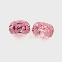 Pink Spinel Matched Pair Cushion Cut 1.82 Tcw – Natural Blush Pink Spinel