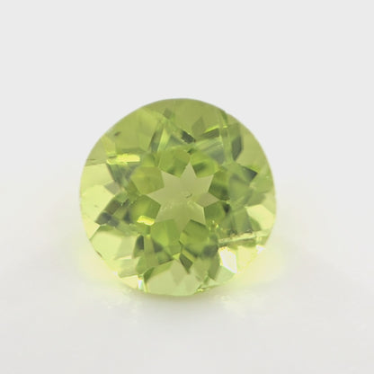 Peridot Round Cut 0.84 Ct – Lime Green Natural Peridot