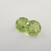 Peridot Round Cut Pair 1.46 Ct Tw – Lime Green Matching Pair