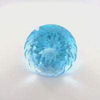 9.92 Ct Sky Blue Topaz Round Cut – Bright Blue Gemstone