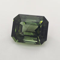 Green Tourmaline Emerald Cut 5.48 Ct – Deep Forest Green Tourmaline