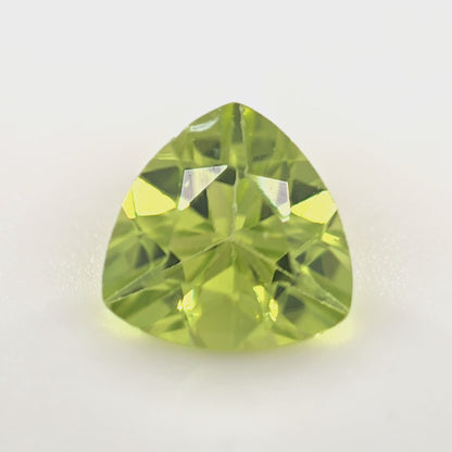 Peridot 0.74 Ct Trillion Cut – Bright Yellow-Green Loose Peridot