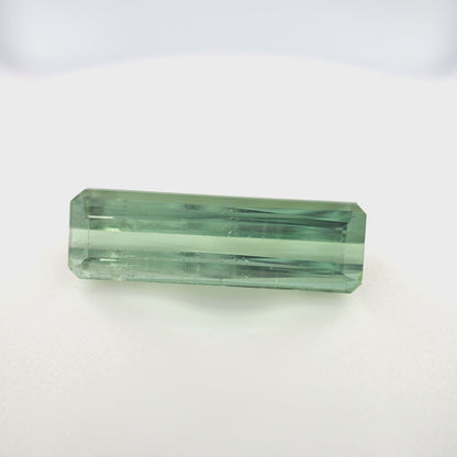 8.50 Ct Green Tourmaline Emerald Cut – Elongated Crystal Form