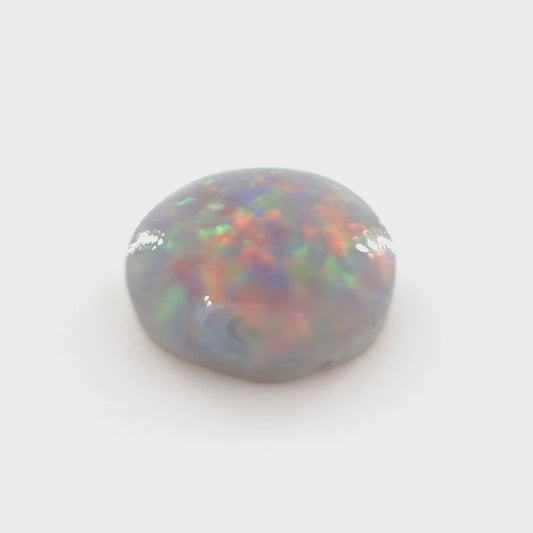 Lightning Ridge Dark Opal Round Cabochon 0.38 Ct – Australian Natural Opal