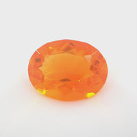 Mexican Fire Opal Oval Cut 0.60 Ct – Fire Orange Natural Opal