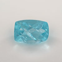 0.84 Ct Blue Tourmaline Cushion Cut – Bright Aqua Glow