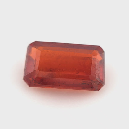 Rhodolite Garnet Emerald Cut 1.68 Ct – Reddish Pink Natural Garnet