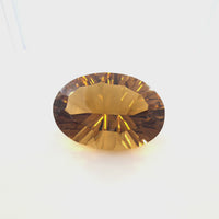Citrine Oval Cut 12.62 Ct – Deep Golden Brown Citrine