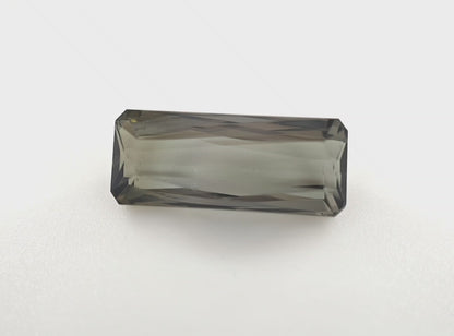 Smoky Green Tourmaline 5.46 Ct Rectangle Cut – Natural Earth-Tone Gemstone