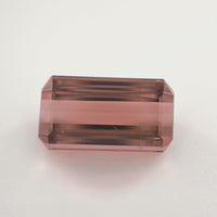 3.59 Ct Champagne Pink Tourmaline Emerald Cut – Warm Rosé Tone